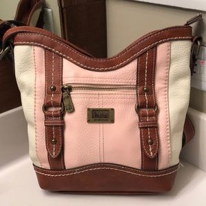 B.O.C. Leather Adjustable Crossbody w/Cell Charger